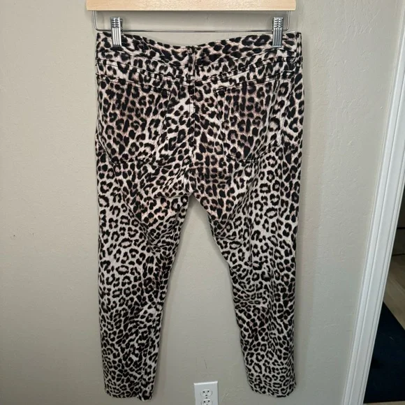 RAG & BONE Boyfriend Jeans Snow Leopard Print Mid-Rise Loose Fit Ankle Denim 27 - Picture 9 of 13